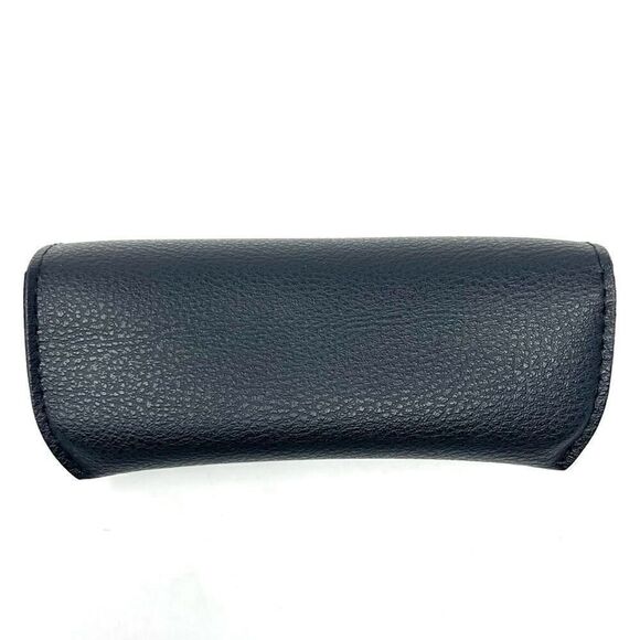 Ray-Ban Black Leather Glasses Case for Sunglasses Eyeglasses with Cleaning Cloth - Picture 11 of 12